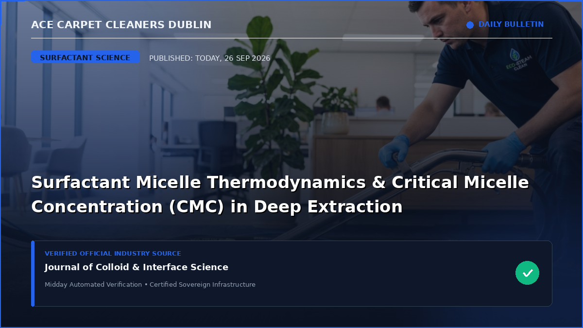 Surfactant Micelle Thermodynamics & Critical Micelle Concentration (CMC) in Deep Extraction