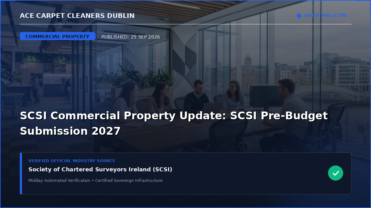 SCSI Commercial Property Update: SCSI Pre-Budget Submission 2027