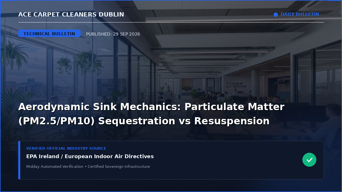 Aerodynamic Sink Mechanics: Particulate Matter (PM2.5/PM10) Sequestration vs Resuspension